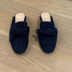 bp Women's Navy Suede Mules